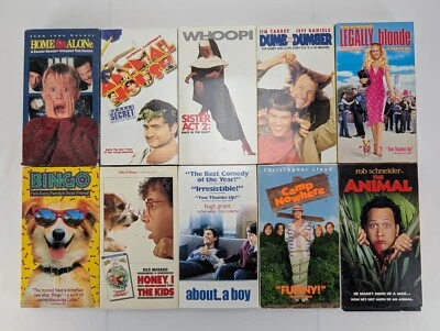 Vintage VHS Tapes Lot of 10 Various Comedies Home Alone Legally Blonde Bingo - Image 1 of 4