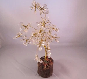 Árbol con cable de cristal de cuarzo transparente Feng Shui chakra Rieki - Imagen 1 de 1