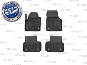 NEW LHD FULL SET BLACK RUBBER FLOOR MATS FOR LAND ROVER DISCOVERY SPORT 2014- - Picture 1 of 4