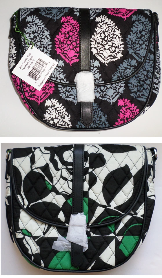 Bolso Bandolera Vera Bradley Slim Saddle Northern Lights Imperial Rose Foto 1 de 1