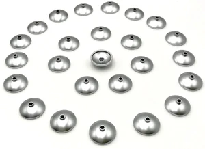 Lego 25 New Metallic Silver Dish 3 x 3 Inverted Radar Pieces - Picture 1 of 1