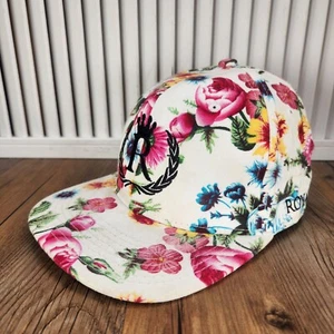 Royale Crown Hat Cap Snapback Colorful Floral Flowers Roses Designer Women Style - Picture 1 of 10