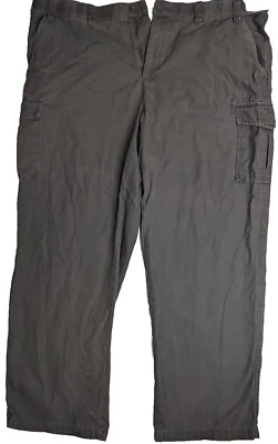 Croft & Barrow Men's Cargo Pants 44x34 Gray Classic Fit - 100% Cotton Canvas - Image 1 of 4