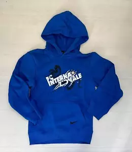 4700/290 NIKE INTER FELPA CAPPUCCIO BAMBINO SERPENTE COTONE HOODIE - Foto 1 di 1