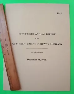 1942 RELAZIONE ANNUALE FERROVIE DEL PACIFICO SETTENTRIONALE Ferrovia seconda guerra mondiale epoca originale XLNT++ - Foto 1 di 3