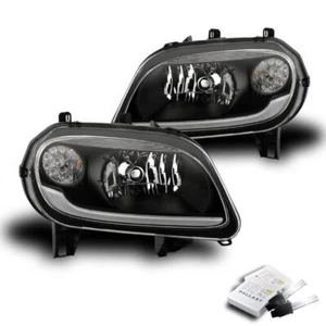 For 06-11 Chevy HHR LS LT SS LED Tube Headlights Lamps Black w/6000K HID LH+RH - Picture 1 of 7