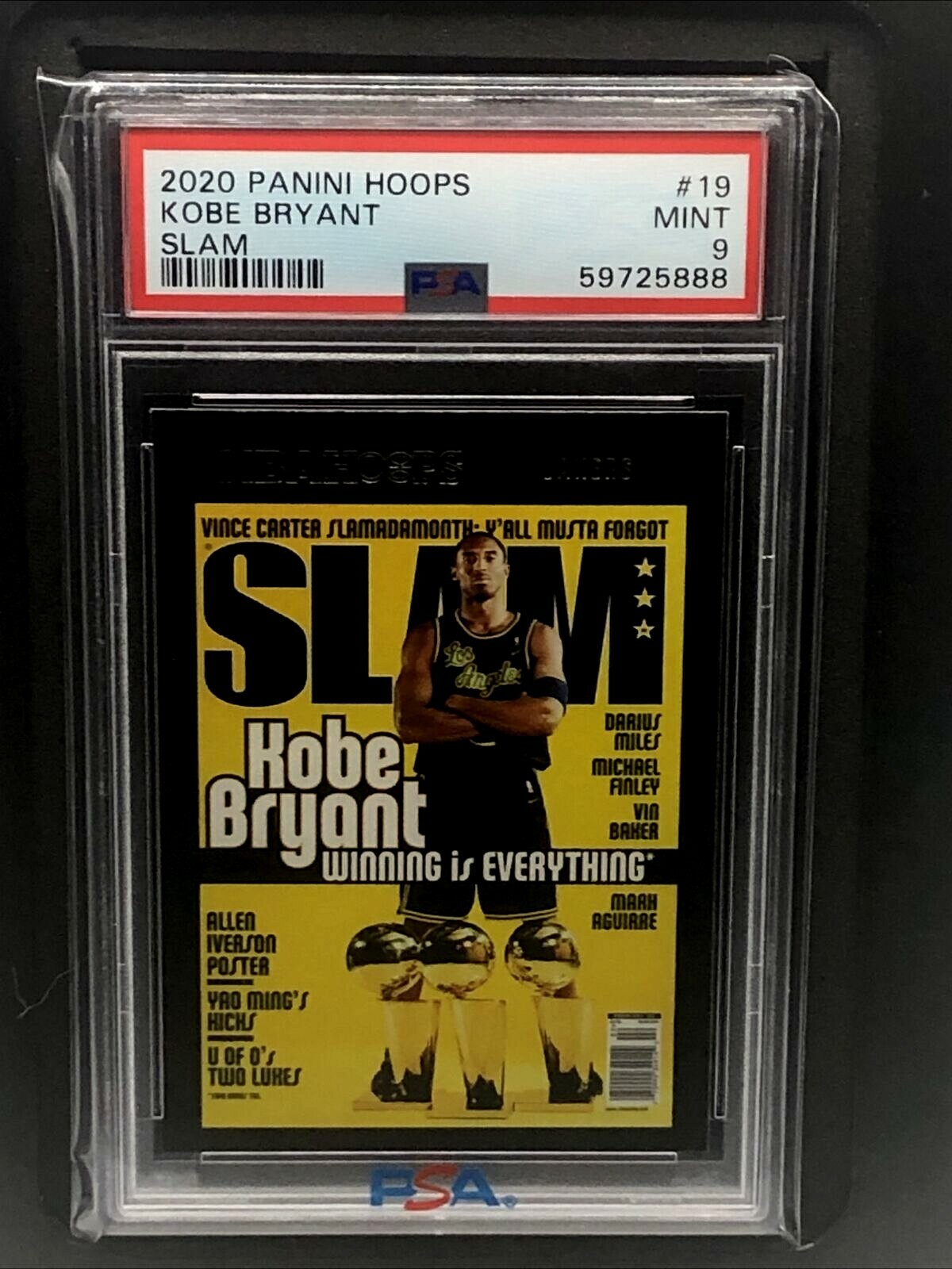 2020 PANINI NBA HOOPS slam #19 KOBE BRYANT PSA 9 MINT FLAWLESS CARD | eBay