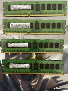n°4 Ram Samsung 2 GB DDR3, 1333 PC3, 10600, ecc m393b5673eh1 - Foto 1 di 1