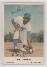1962 Bell Brand Los Angeles Dodgers Jim Gilliam #19