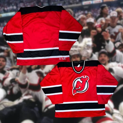New Jersey Devils CCM NHL Away Jersey Blank Red XL Sports Hockey Vintage - Image 1 of 4