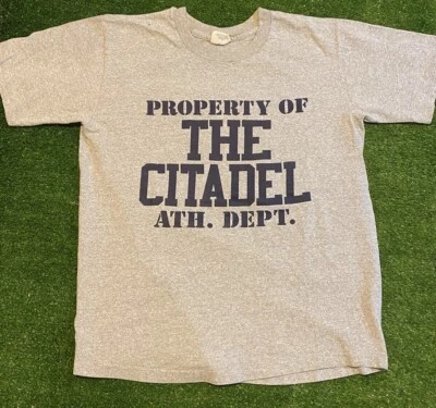 Camiseta Vintage The Citadel Bulldogs Hombre Grande Gris Azul Y2K Fútbol Unisex 31 Foto 1 de 4