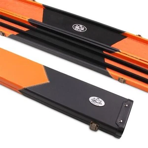 Baize Master 1 Piece WIDE ORANGE ARROW Snooker Pool Cue Case - Holds 3 Cues - Picture 1 of 9