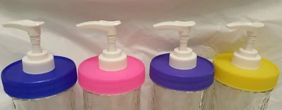 Mason Jar Soap/Lotion/Sanitizer/Condiment Dispenser Lid/Pump - Rust Free 7" Tube - Image 1 of 4