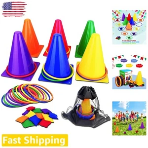 Carnival Outdoor Games Combo Set - 31PCS 3 in 1 for Kids - Bean Bags, Ring To... - Picture 1 of 9