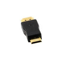 Black HDMI Male to Mini Male Coupler Adapter Changer Connector for HDTV DC