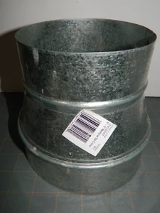 Imperial 6 X 5" Dia Duct Reducer/Adapter Galvanized Steel Fitting USA FREE SHIP - Picture 1 of 6