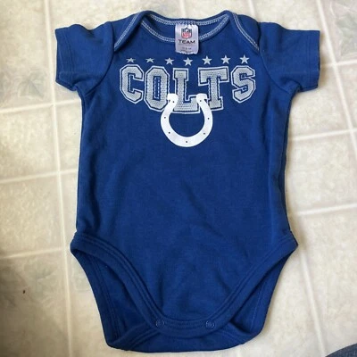 NFL Indianapolis Colts Infants Size 0/3 Months Blue short sleeve bodysuit - Image 1 of 4