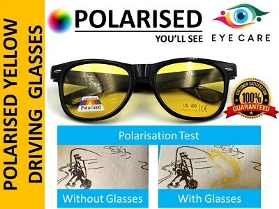 ENGINESS Guaranteed Polarised Vision Enhansor Anti Glare Night Driving Yellow Glasses