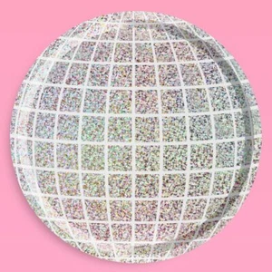 Holographic Disco Ball Paper Plates - 25 pk 9" | Bachelorette Party Decorati... - Picture 1 of 5