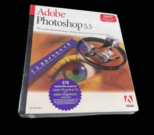 Adobe Photoshop 5.5 Upgrade for Windows 95/98/NT OEM Retail Box 23100787 NEW - Picture 1 of 5