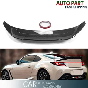 Rear Trunk Spoiler Wing Lip For 22-23 Subaru BRZ Toyota GR86 Carbon Fiber ABS - Picture 1 of 7