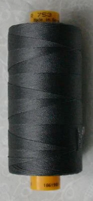 Gutermann R 753 Filament Silk, 100% Silk Thread 400m Spool, #701 Grey - Image 1 of 2