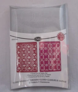 JUEGO DE CARPETAS EN RELIEVE Sizzix FLOR VID Y TWIZZLE Carpetas en relieve Juego de 2 piezas - Imagen 1 de 3