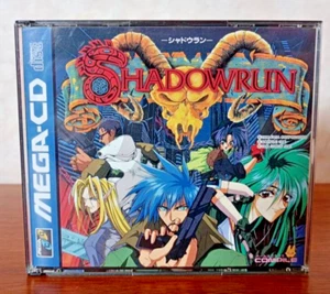 SHADOWRUN Sega Mega CD (Mega Drive) Japan Retro Game - Used, Tested - Picture 1 of 6