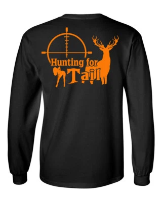 Dixie Land Outdoors Men's Long sleeve hunting for tail t shirt Deer Skull