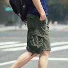 Men Army Pants Shorts Loose Casual Cargo Pockets Cotton Combat Trousers Fashion