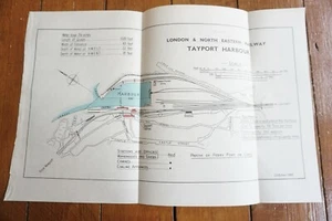 Mapa del plano ferroviario LNER Tayport Harbour & Docks 1935 - Imagen 1 de 3