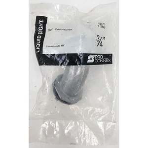 Sigma ProConnex 3/4 Zoll 90 Druckguss Zink Dichtung Verbinder Rohrbeschläge - Bild 1 von 2