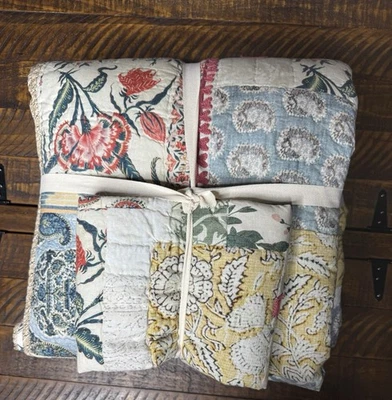 Pottery Barn Elise Love King/Cal King Quilt Set with 1 King Sham New! - Image 1 of 4