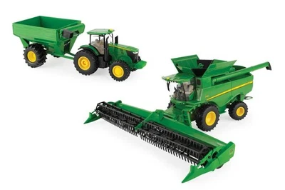 ERTL,Combine harvester JOHN DEERE S780 with JOHN DEERE 7240R and transfer con... - Image 1 of 4