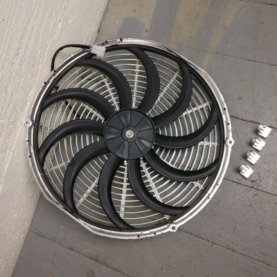 Ventilador radiador cromado 16 pulgadas 1936 para Chrysler Imperial Airflow refrigeración Foto 1 de 4