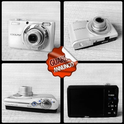 NIKON COOLPIX L22 - COMPATTA DIGITALE TASCABILE - Immagine 1 di 4