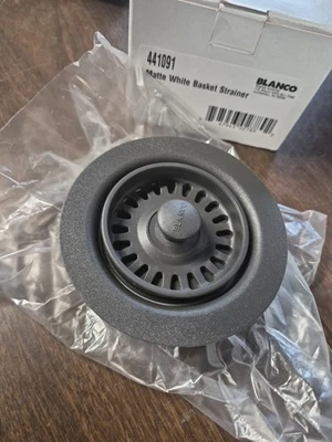 Brida de residuos de fregadero Blanco 441482: ceniza - Imagen 1 de 4
