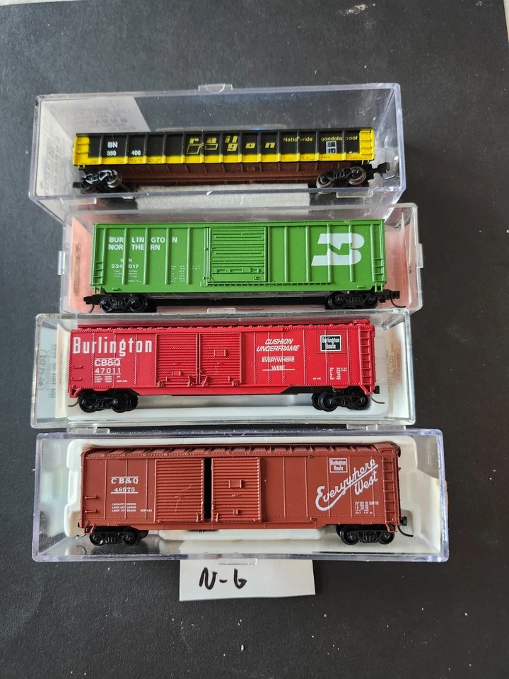 BURLINGTON 4 CARS: #;S 48575, 234019, 350406, 47011 - Image 1 of 1