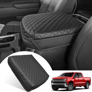 Padded Quilt Design Center Console Cover for select model Chevy & Gmc trucks - Picture 1 of 7