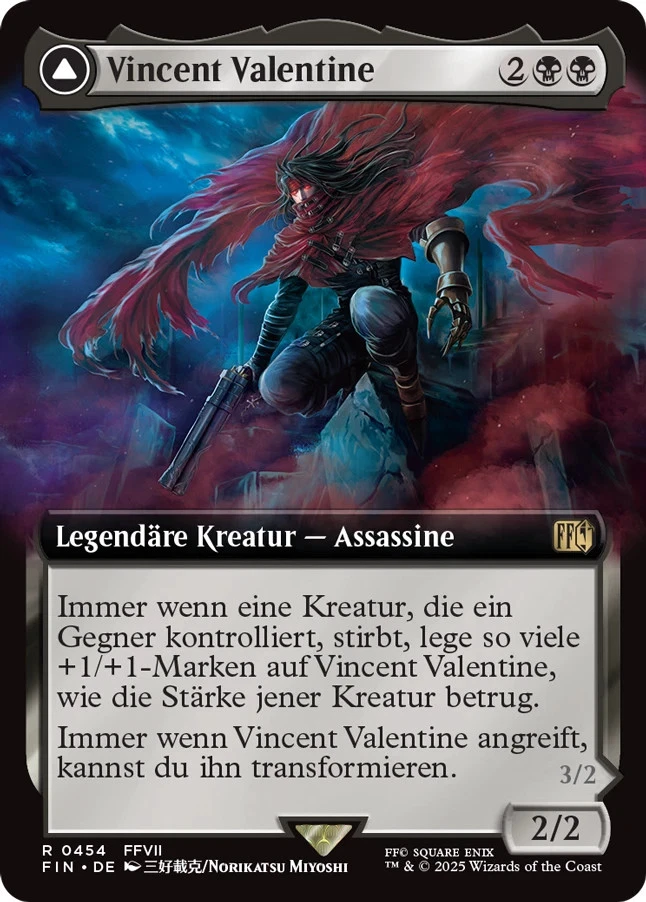MTG – Final Fantasy – Vincent Valentine rare  454 borderless foil - Bild 1 von 1