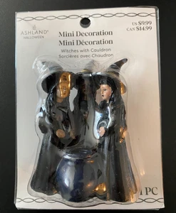 ASHLAND HALLOWEEN MINIATURES WITCHES WITH CAULDRON ~ NEW IN PKG 2025 - Picture 1 of 5