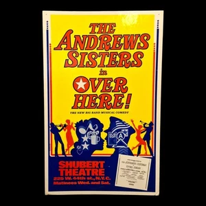 OVER HERE THE ANDREW SISTERS Original Poster Fensterkarte Schubert Theater - Bild 1 von 8
