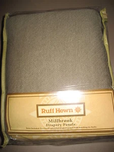 Ruff Hewn Millbrook Drapery Pannels with tie back AND matching Valance NEW $230 - Picture 1 of 7