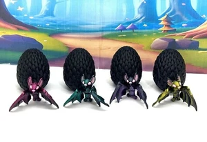 4pcs 3D Printed Mini Bats with Egg, Black Articulated Mini Bats Fidget Toys - Picture 1 of 7