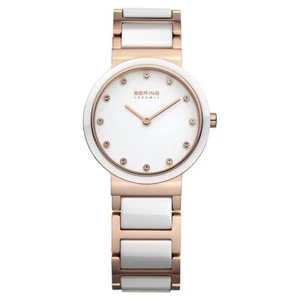 Bering Ladies Watch Wristwatch Slim Ceramic - 10729-766-1 Stainless Steel - Picture 1 of 2