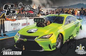 2022 JUSTIN SWANSTROM signed STREET OUTLAWS HERO PHOTO CARD no prep kings TOYOTA