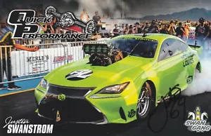 2022 JUSTIN SWANSTROM signed STREET OUTLAWS HERO PHOTO CARD no prep kings TOYOTA - Picture 1 of 1