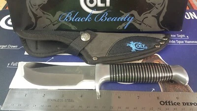 Cuchillo de hoja fija COLT CT468 Black Beauty NUEVO DE FÁBRICA CON funda y caja Foto 1 de 4
