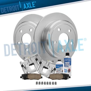Rear Disc Rotors Brake Calipers Brake Pads Kit for 2007 - 2017 Jeep Wrangler - Picture 1 of 7