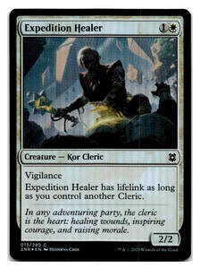 MTG Magic the Gathering Zendikar Rising Foil Expedition Healer 013/280